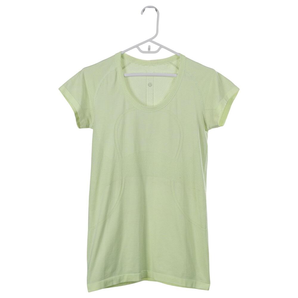 Lululemon Swiftly Tech Top 8 Neon Lime Short Sleeve Crew Neck Stretch